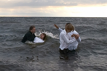 Baptism in the sea