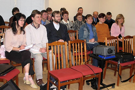 Church leadership training seminar in Lithuania. January 2006