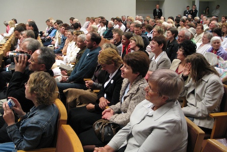 Church memebers with their friends and families.