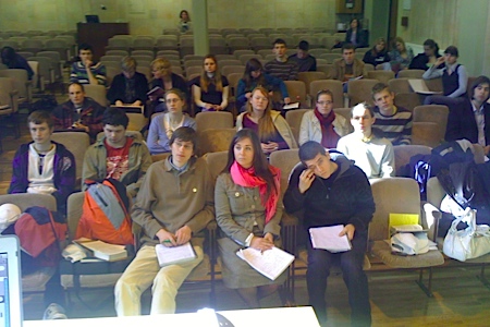 Youth evangelim programme RELAY in Riga, Latvia. 2009.