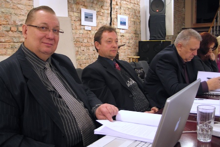 BAUC Winter Meeting. In the foreground Estonian Conference leaders. December 2009.