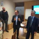BAUC President David Nõmmik (front centre) and Lithuanian Conference President Bertold Hibner (front right)